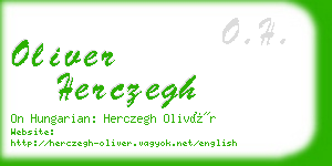 oliver herczegh business card
